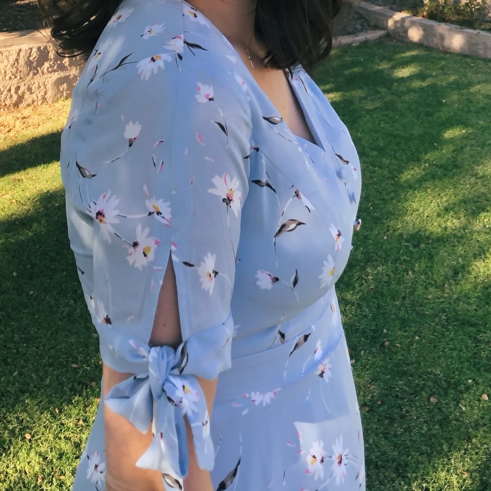 Aqua Flower dress